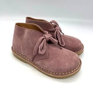 Oca-Loca Kids/Toddler Pink Suede Safari Chuka Ankle Boots EU Size 27 US Size 10